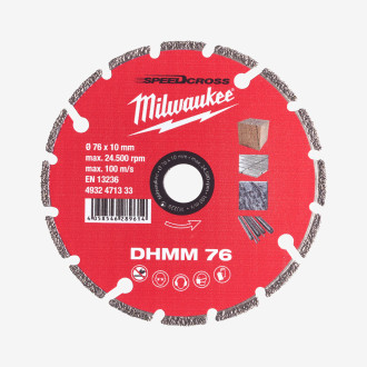 Диск алмазный MILWAUKEE DHММ 76; Ø76мм для M12 FCOT