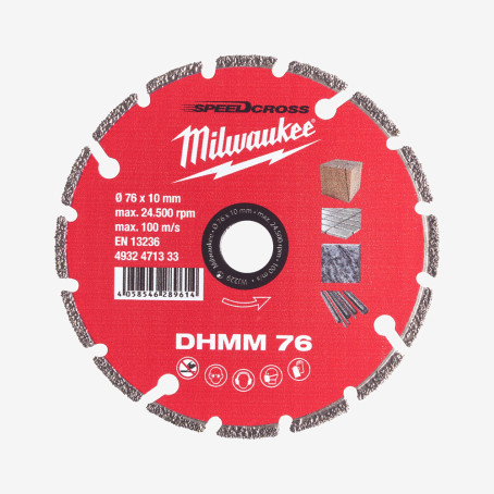 Диск алмазный MILWAUKEE DHММ 76; Ø76мм для M12 FCOT
