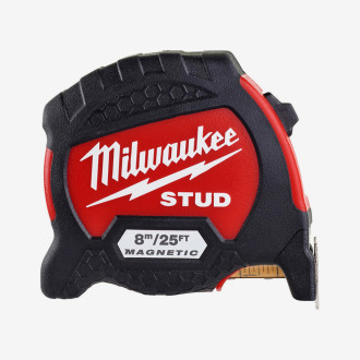 Рулетка магнітна метрична MILWAUKEE STUD, 8м/26фт (33мм)