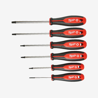 Набір викруток магнітних TORX MILWAUKEE з тригранною рукояткою, (6шт)