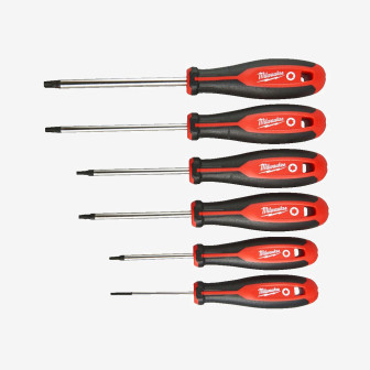Набір викруток магнітних TORX MILWAUKEE з тригранною рукояткою, (6шт) Набір викруток магнітних TORX MILWAUKEE з тригранною рукояткою, (6шт)