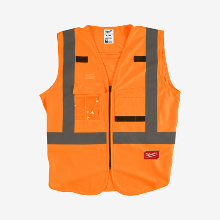 Жилет помаранчевий MILWAUKEE, сигнального забарвлення (L/XL)