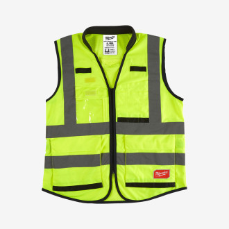 Жилет жовтий PREMIUM MILWAUKEE, сигнального забарвлення (L/XL)