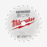 Диск пильный PFTE THIN KERF MILWAUKEE, Ø165х20х1,6мм, 24 зуб.