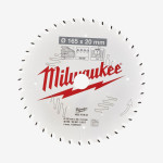 Диск пильный PFTE THIN KERF MILWAUKEE, Ø165х20х1,6мм, 40 зуб.