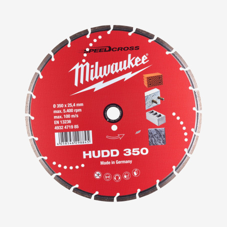 Диск алмазный Speedcross MILWAUKEE HUDD 350, Ø350мм