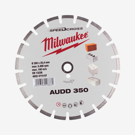 Диск алмазный Speedcross MILWAUKEE AUDD 350, Ø350мм