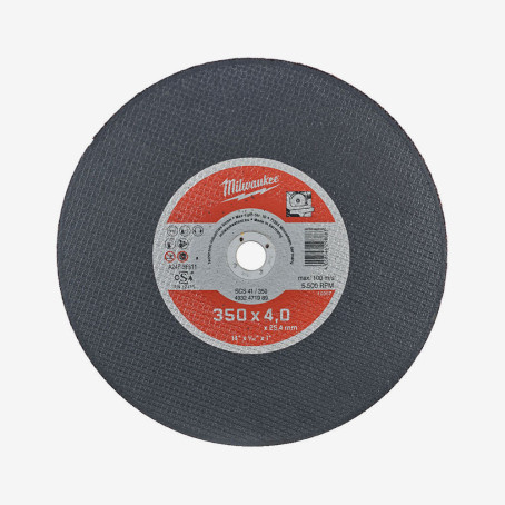 Диск відрізний по металу MILWAUKEE, SCS 41/350х4 PRO+, Ø350мм