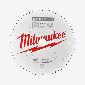 Диск пильный PFTE MILWAUKEE, Ø250х30х2,8мм, 60 зуб.