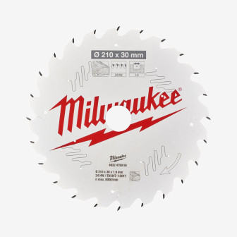 Диск пильный PFTE THIN KERF MILWAUKEE, Ø210х30х1, 9мм, 24 зуб. Диск пильный PFTE THIN KERF MILWAUKEE, Ø210х30х1, 9мм, 24 зуб.