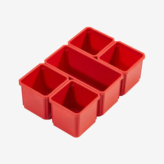 Контейнери запасні для органайзерів PACKOUT MILWAUKEE, 5шт. (1 великий, 4 маленьких)