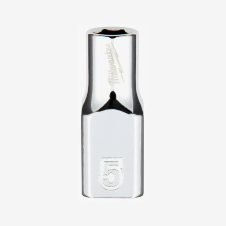Головка хромированная метрическая 1/4'' MILWAUKEE, 5мм