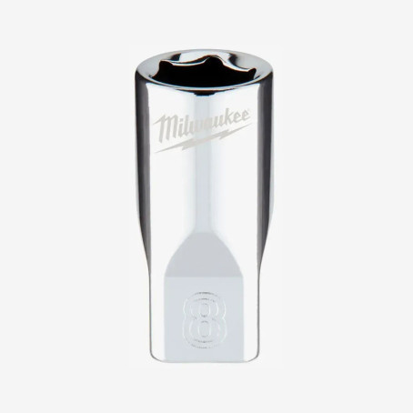 Головка хромированная метрическая 1/4'' MILWAUKEE, 8мм
