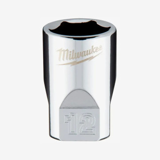 Головка хромированная метрическая 1/4'' MILWAUKEE, 12мм