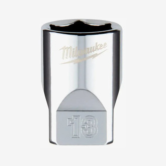 Головка хромированная метрическая 1/4'' MILWAUKEE, 13мм