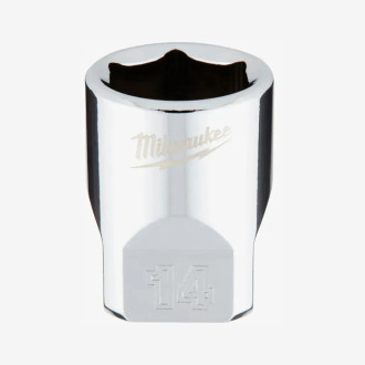 Головка хромированная метрическая 1/4'' MILWAUKEE, 14мм