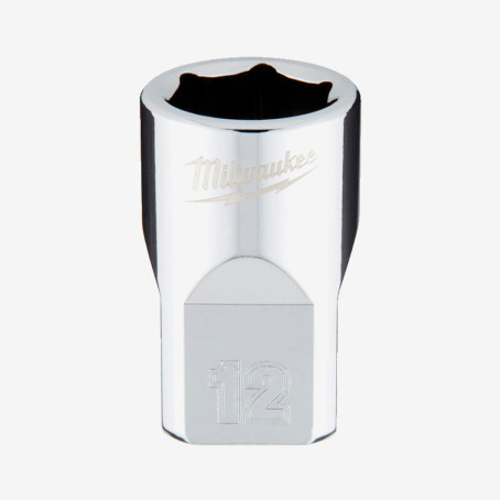 Головка хромированная метрическая 3/8'' MILWAUKEE, 12мм