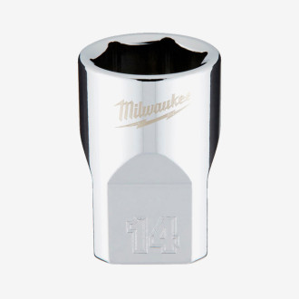 Головка хромированная метрическая 3/8'' MILWAUKEE, 14мм