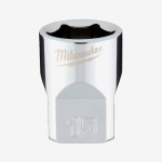 Головка хромированная метрическая 3/8'' MILWAUKEE, 15мм