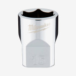 Головка хромированная метрическая 3/8'' MILWAUKEE, 16мм