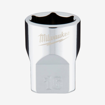 Головка хромована метрична 3/8'' MILWAUKEE, 16мм