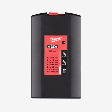 Набір бурів SDS-PLUS MX4 MILWAUKEE, (7шт)