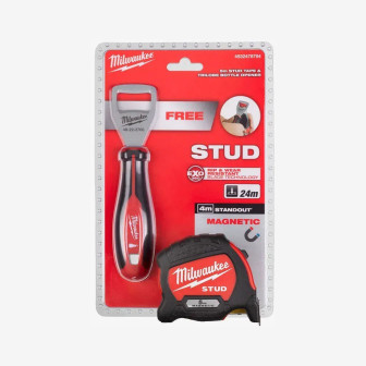 Рулетка магнітна метрична MILWAUKEE STUD, 5 м + відкривачка для пляшок