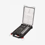 Набор головок хромированих метрических 1/4'' PACKOUT MILWAUKEE, с храповиком, (28шт)