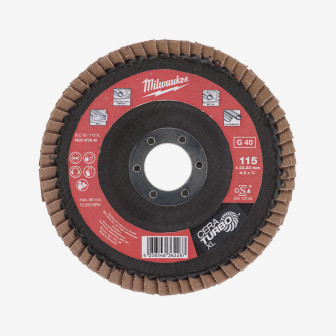 Диск лепестковый CERA TURBO XL MILWAUKEE SLC 50/115, зерно 40, Ø115мм