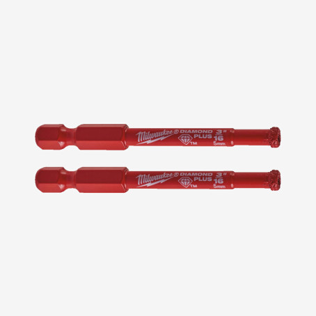 Коронка алмазная Diamond Plus MILWAUKEE, Ø5мм (2шт)