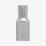 Головка хромированная метрическая 1/4'' MILWAUKEE, 4мм
