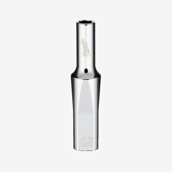 Головка хромированная метрическая удлиненная 1/4'' MILWAUKEE, 4,5мм
