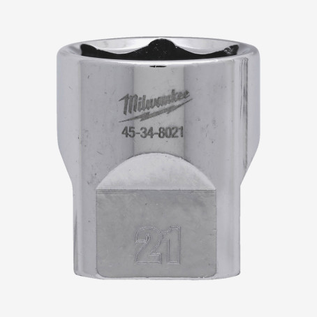 Головка хромированная метрическая 3/8'' MILWAUKEE, 21мм