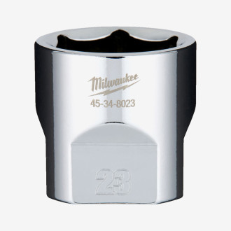 Головка хромированная метрическая 3/8'' MILWAUKEE, 23мм