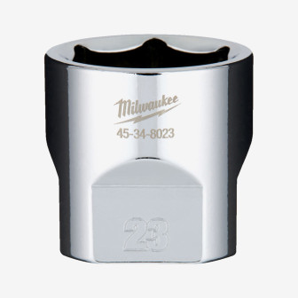 Головка хромована метрична 3/8'' MILWAUKEE, 23мм