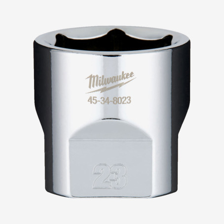 Головка хромированная метрическая 3/8'' MILWAUKEE, 23мм