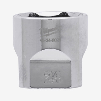 Головка хромированная метрическая 3/8'' MILWAUKEE, 24мм