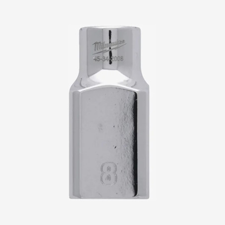 Головка хромированная метрическая 1/2'' MILWAUKEE, 8мм