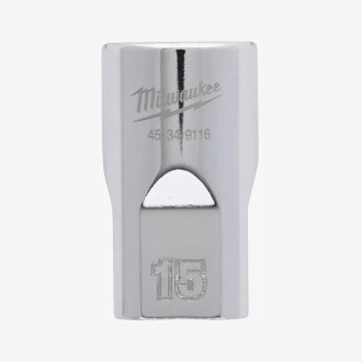 Головка хромированная метрическая 1/2'' MILWAUKEE, 15мм