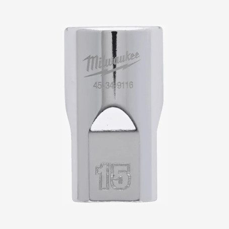 Головка хромированная метрическая 1/2'' MILWAUKEE, 15мм