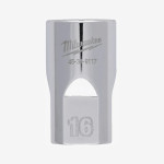 Головка хромированная метрическая 1/2'' MILWAUKEE, 16мм