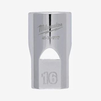Головка хромированная метрическая 1/2'' MILWAUKEE, 16мм