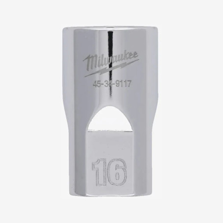 Головка хромированная метрическая 1/2'' MILWAUKEE, 16мм