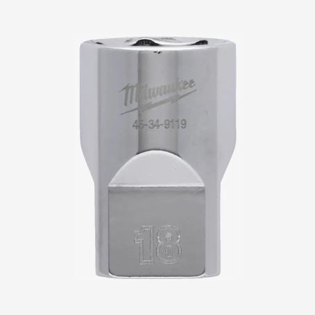 Головка хромированная метрическая 1/2'' MILWAUKEE, 18мм