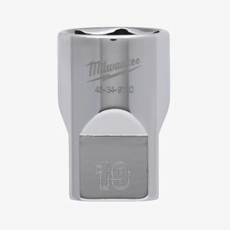 Головка хромированная метрическая 1/2'' MILWAUKEE, 19мм