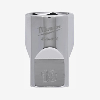 Головка хромована метрична 1/2'' MILWAUKEE, 19мм Головка хромована метрична 1/2'' MILWAUKEE, 19мм