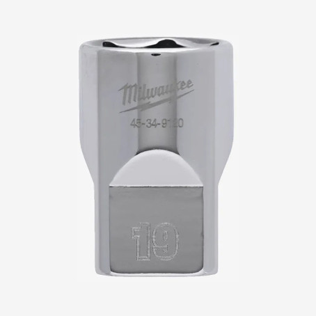 Головка хромированная метрическая 1/2'' MILWAUKEE, 19мм