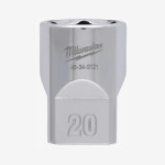 Головка хромированная метрическая 1/2'' MILWAUKEE, 20мм