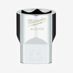 Головка хромированная метрическая 1/2'' MILWAUKEE, 22мм
