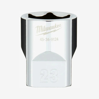 Головка хромированная метрическая 1/2'' MILWAUKEE, 23мм